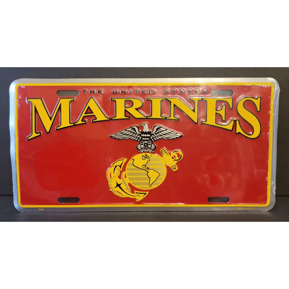 USMC The United States Marines Booster License Plate Semper Fi Corps